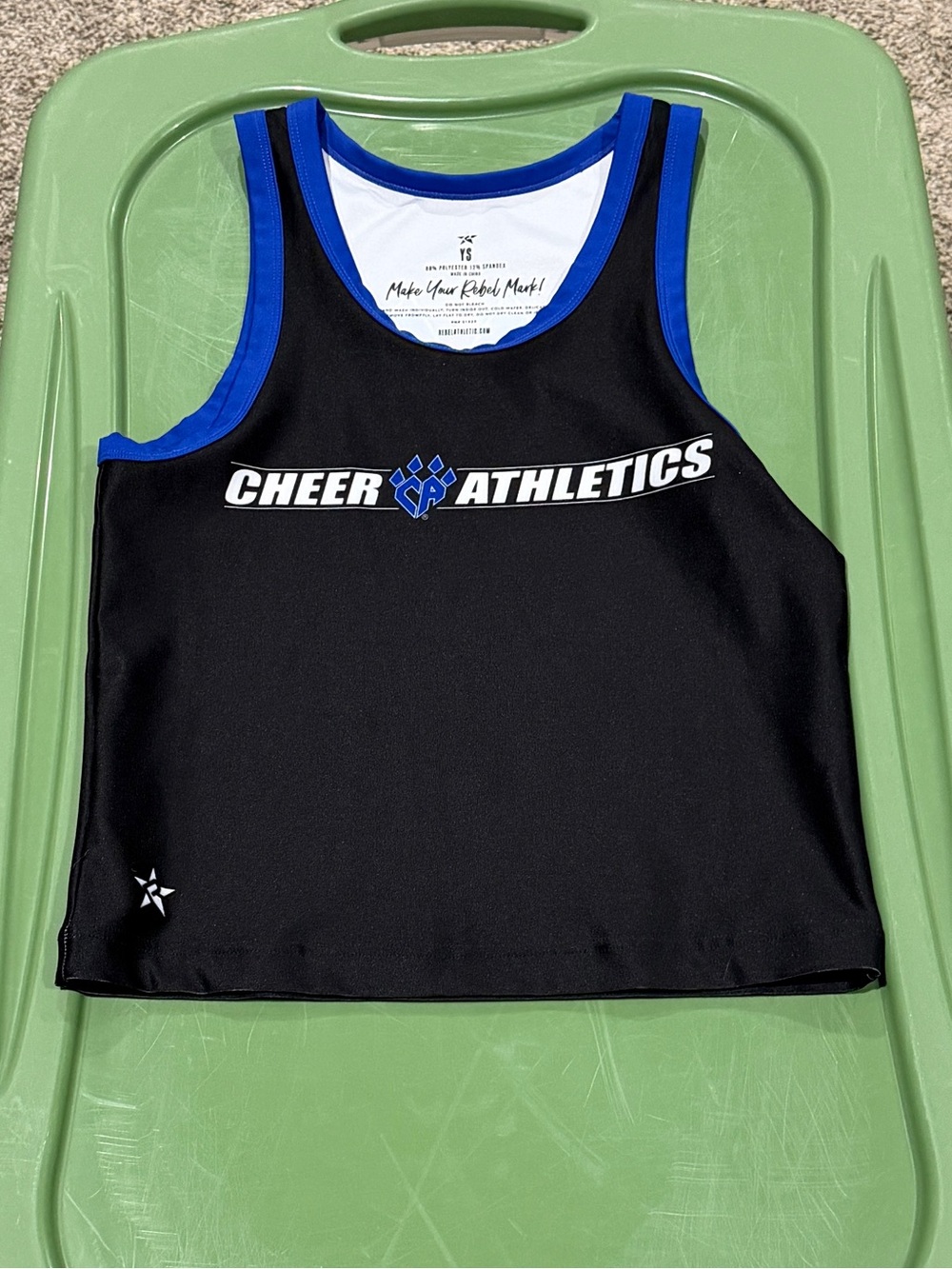 Cheer Athletics Girls' Black & Blue Performance Tank